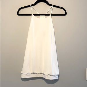 EXPRESS Ivory Racerback Tank